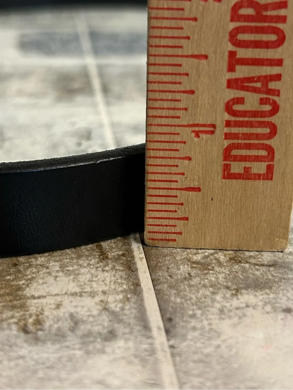 Ralph Lauren Black Leather Belt skinny with Silver-Tone Buckle
